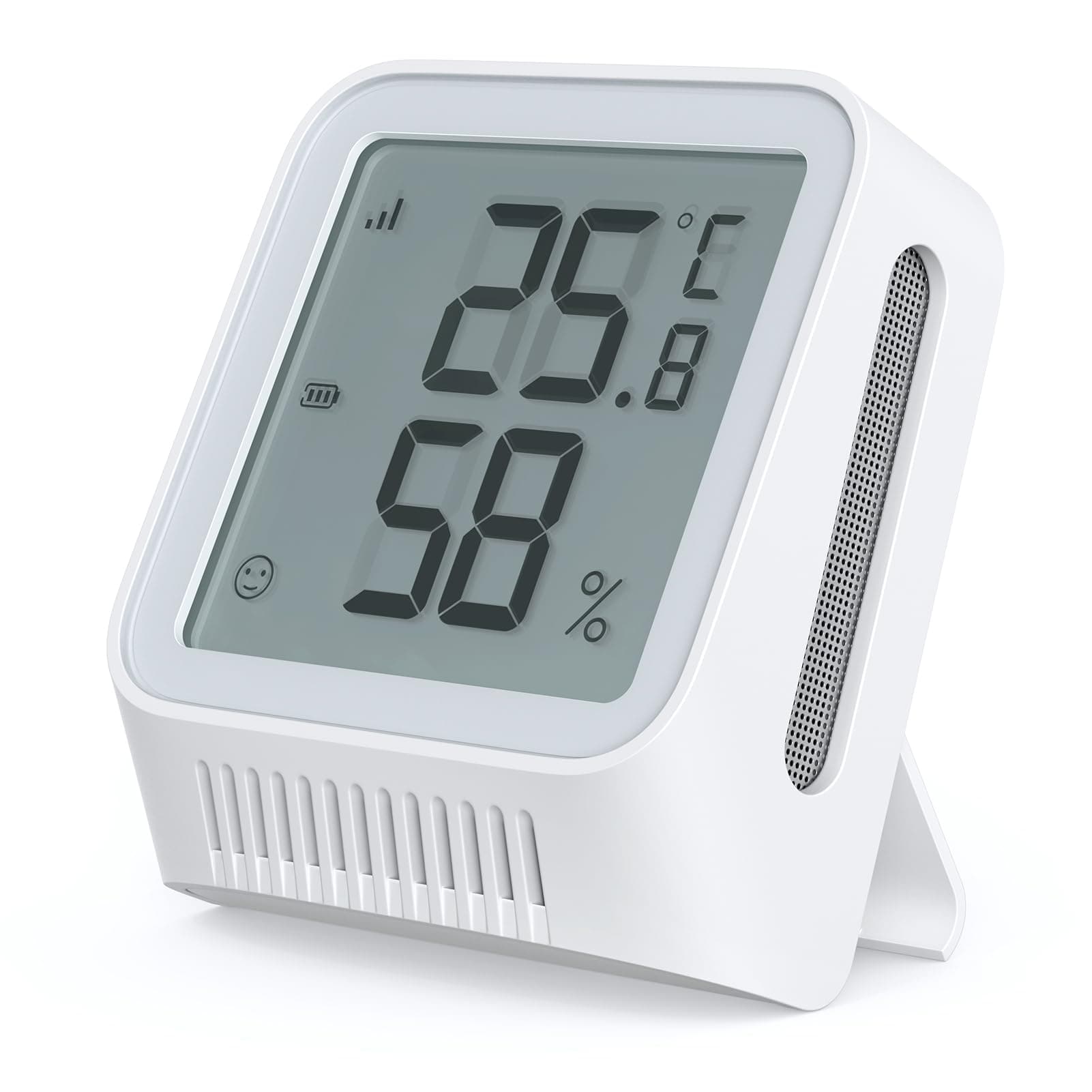 X-Sense WLAN Thermometer Hygrometer Innen, Raumthermometer mit X-Sense App, Angepasster Komfortbereich, Thermo-Hygro-Datenlogger, Smiley-Indikator, kompatibel mit Alexa, STH0A - nur mit Basisstation