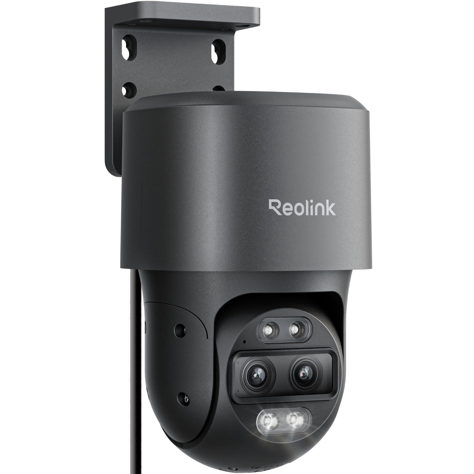 Reolink 4K 8MP PTZ Camara Vigilancia PoE Doble Lente, Zoom Híbrido 6X, 355° Pan y 90° Tilt, Color Visión Nocturna, Detección Inteligente, Seguimiento Automático, Audio Bidireccional, TrackMix PoE Gris