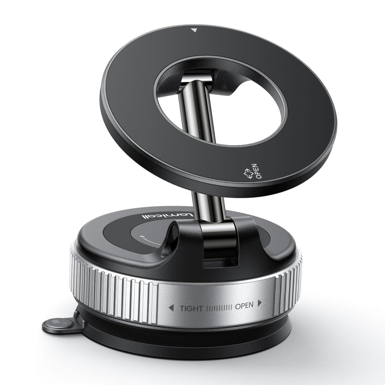 Lamicall Magnetische Handyhalterung Auto für Magsafe Autohalterung - [Vakuum Saugnapf & 24X Magnet] Mag Safehalterung Auto Handy Halterung, 360° Drehbar KFZ Halter für iPhone 17 16 15 14 13 12 Pro Max