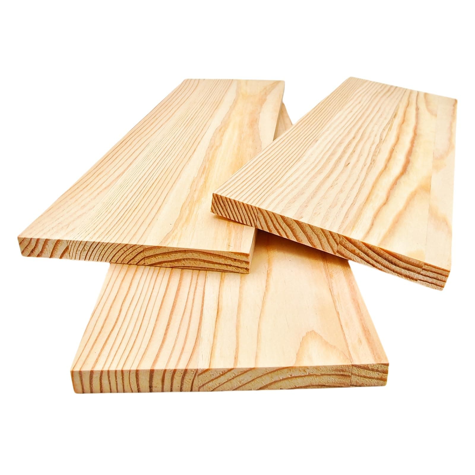 Planches de bois rectangulaires, blocs de bois non vernis pour travaux manuels, 30 x 10 x 1 cm, vierges, pour la sculpture, la peinture et le pyrogravure, lot de 3 pièces