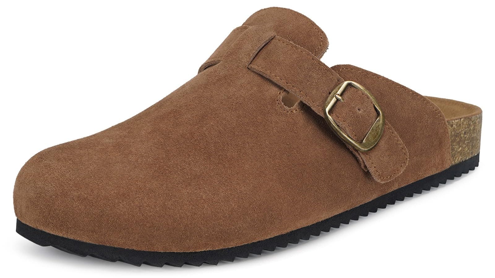 Sabot Donna Ciabatte Uomo Chiuse con Comodo Pantofole in Pelle Scarpe da Giardino Traspirante Sandali Ciabatta 36-46