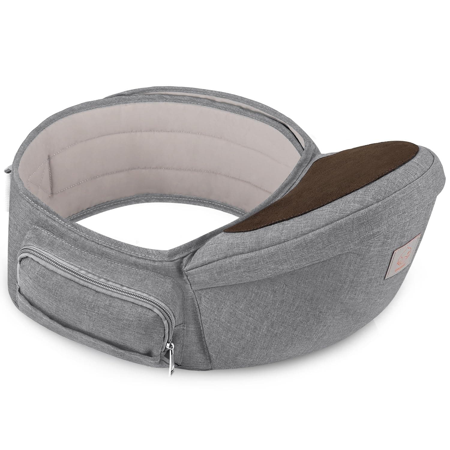 GAGAKU Portabebé Taburete de Cintura para Bebé 0-36 Meses Recién Nacido - Gris Poliéster
