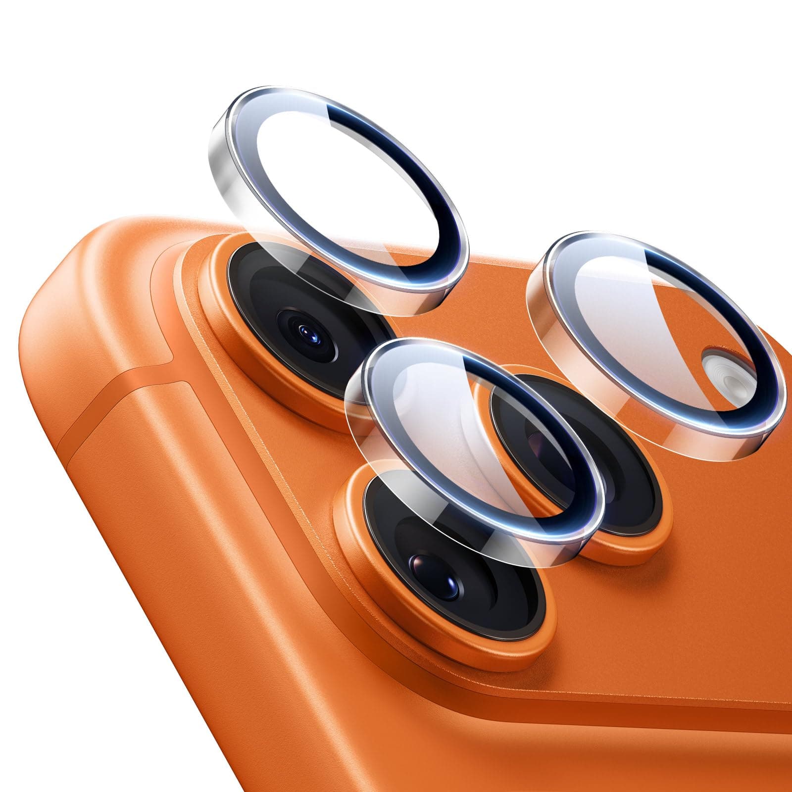 ESR für iPhone 17 Pro/Pro Max, iPhone 16 Pro/Pro Max, iPhone 15 Pro/Pro Max, iPhone 14 Pro/Pro Max Kameraschutz, robuster HD Individualschutz, kratzfestes, dünnes gehärtetes Glas, 1 Stück, Klar