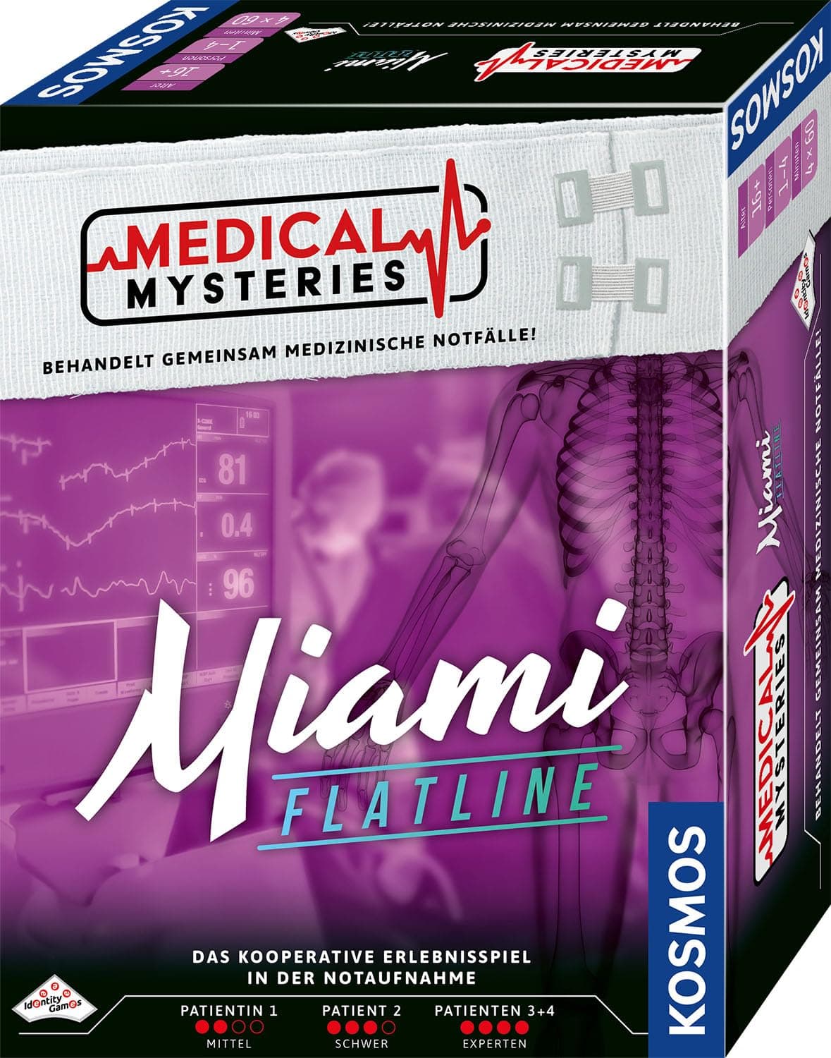 KOSMOS 684426 Medical Mysteries - Miami, kooperatives Rollenspiel mit medizinischem Setting, Medical Crime Files, Brettspiel ab 16 Jahre