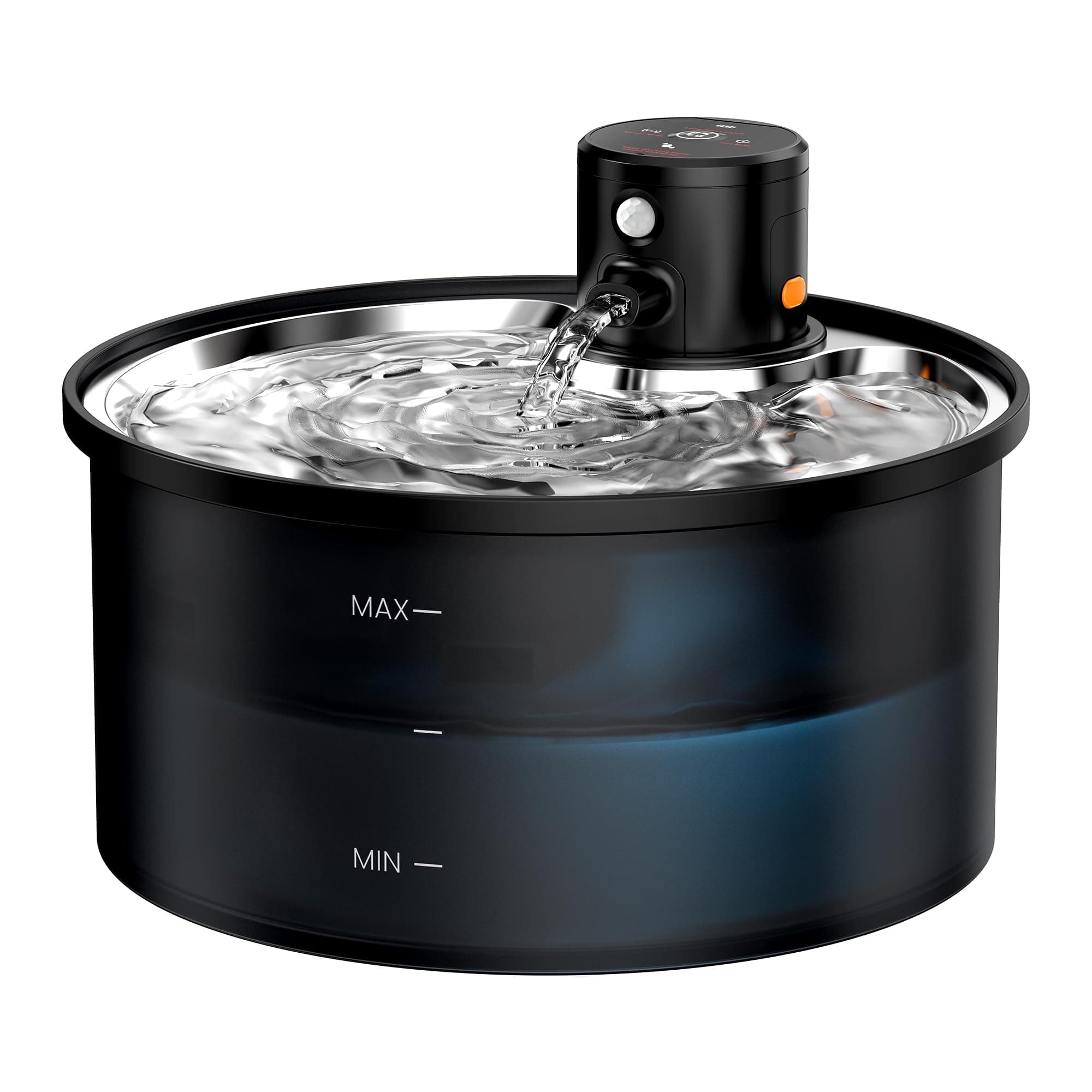 Fuente para Gatos sin Cable: Bebedero Gatos Inalambrico - 3.2L Fuente Gato con Sensor de Movimiento - Automatico Dispensador Agua Gato con Bateria 4000mAh Recargable - Inoxidable Bandeja para Beber