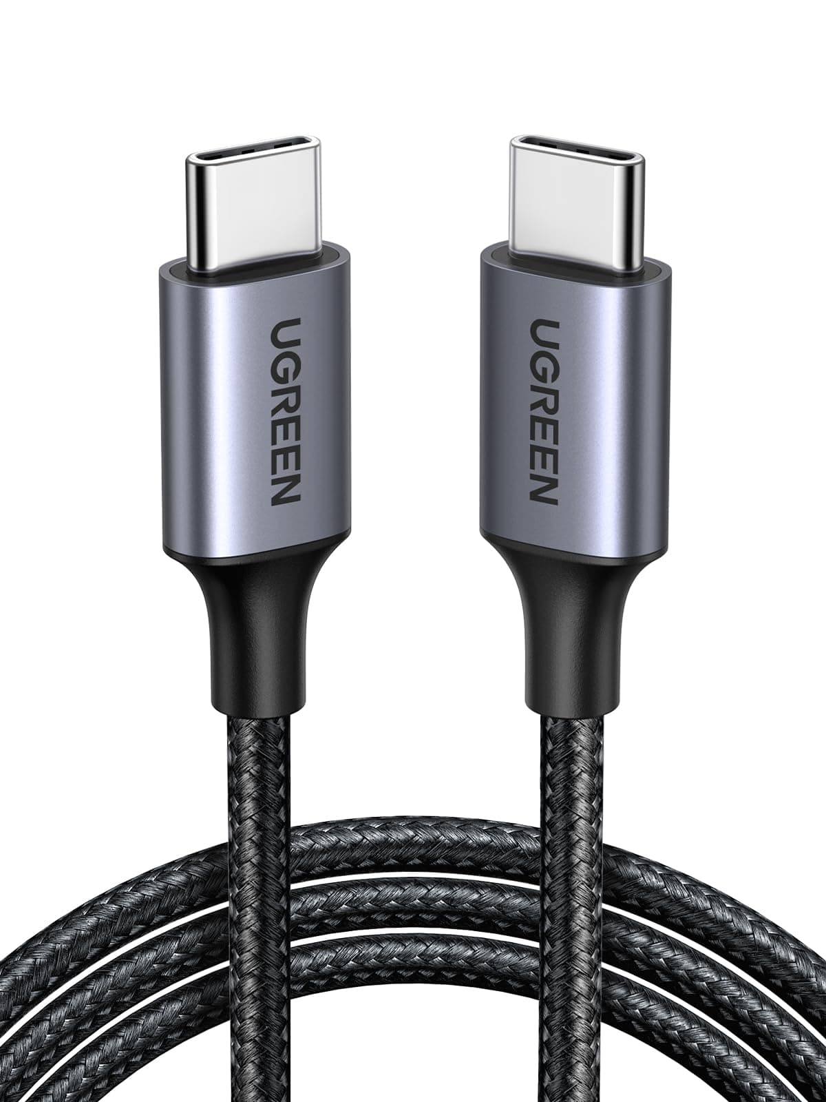 UGREEN Cable USB C 60W PD 3.0, Tipo C Carga Rápida Nylon Compatible con iPhone 17 Pro Max Air/16/15 Plus Pro Max, Galaxy S25 S24 S23 A53, Pixel 8 9, PS5, etc. 1M