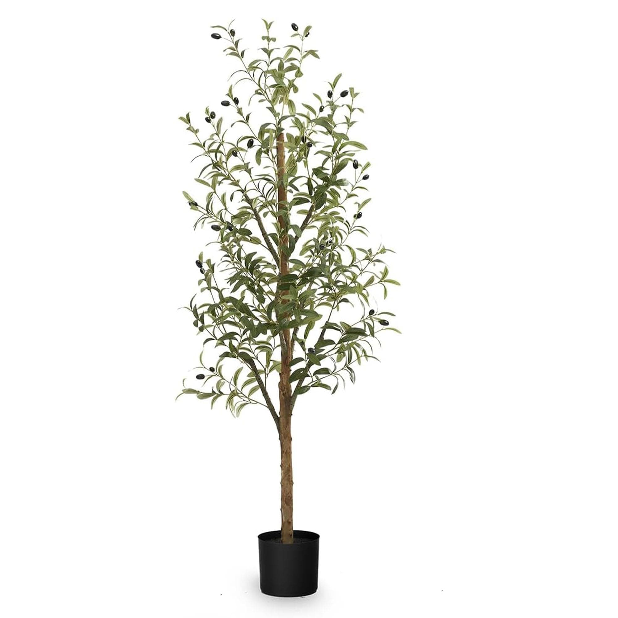 Maia Shop Plantas Artificiales Decorativas - Olivo Artificial Minimal 150 cm, Planta Artificial Grande para Decoración Hogar, Arbol Artificial con Maceta de Plástico Incluida