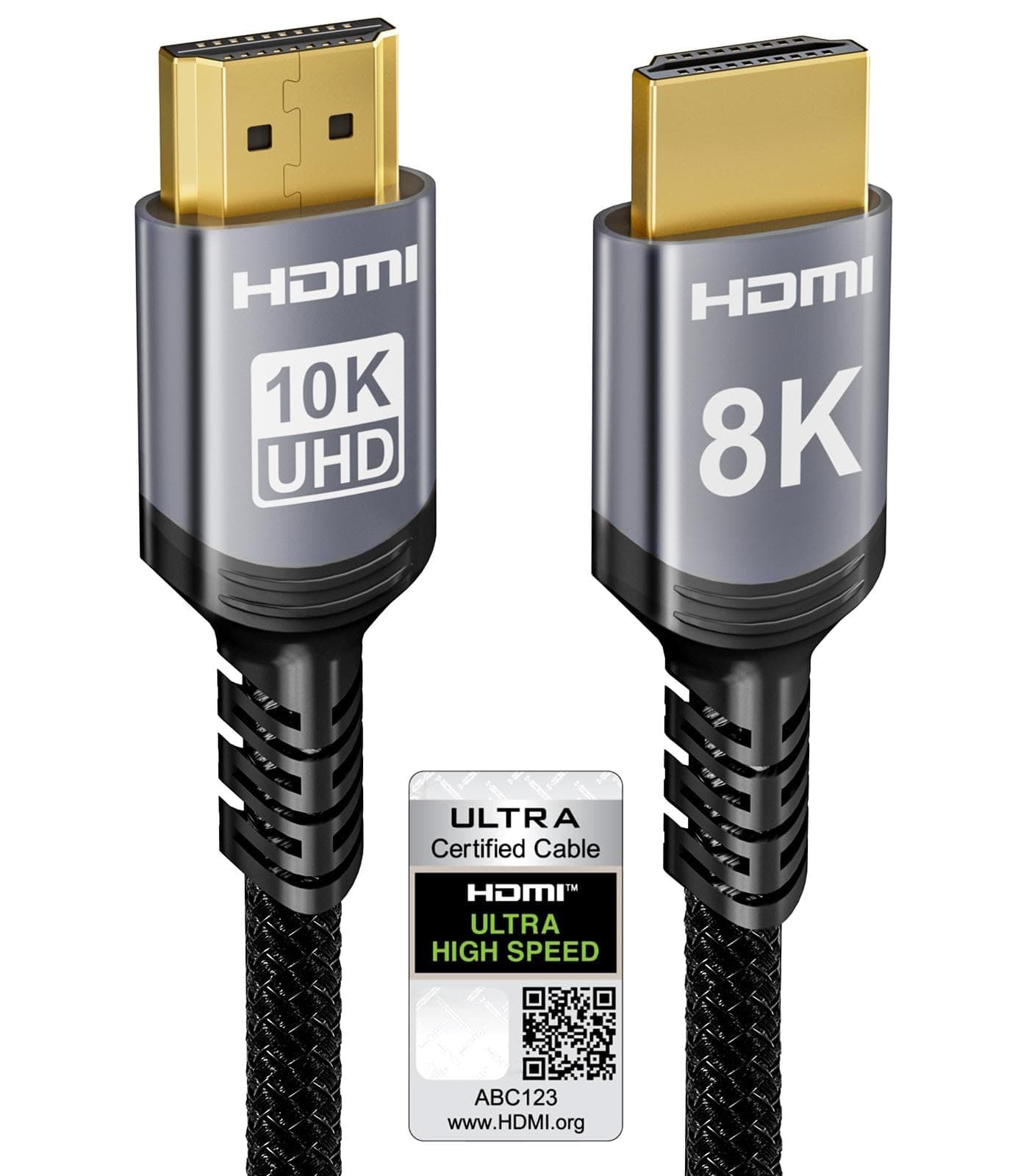Sniokco 10K 8K 4K Cable HDMI 2.1 48Gbps 1.5 Metros Certificado Cable HDMI® Ultra Alta Velocidad 0.01ms 4K 240Hz 165Hz 120Hz 8K 60Hz eARC Netflix HDCP 2.3 2.2 HDR10+ TV Monitor Proyector Roku