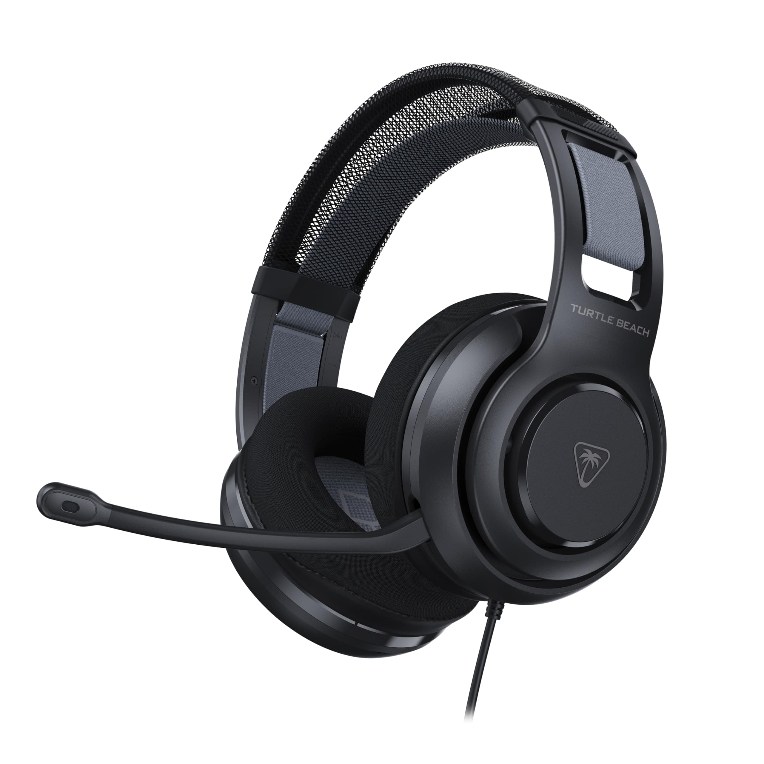 Turtle Beach Atlas 200 Cuffie da gioco multipiattaforma cablate per Xbox, PlayStation e PC con connessione cablata da 3,5 mm – Driver Nanoclear da 50 mm, microfono flip-to-mute, cuscini in memory foam