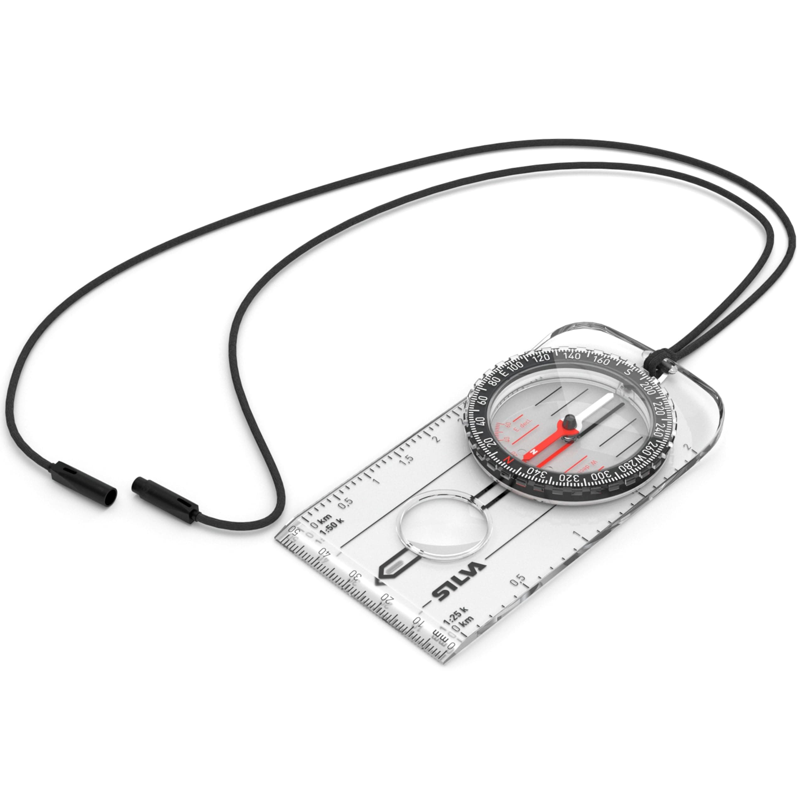 Silva Kompass Outdoor - Ranger No. 3 Wanderkompass - Kartenmaßstäbe 1:25k & 1:50k - Marschkompass Grundlegende Outdoor-Aktivitäten - Drehbares Kompassgehäuse - Kompass Militär & Wandern