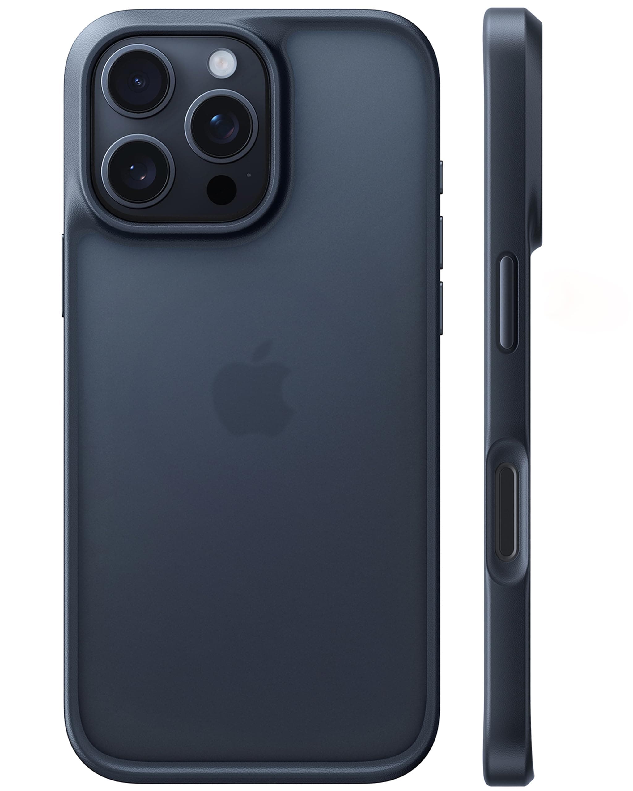 TORRAS Guardian für iPhone 16 Pro Hülle [TOP Zertifizierte Militärschutz] Stoßfest Case [Samtweiche Haptik] Mattierte Rückseite Schutzhülle mit Abnehmbare Knöpfe Handyhülle für iPhone 16 Pro Schwarz