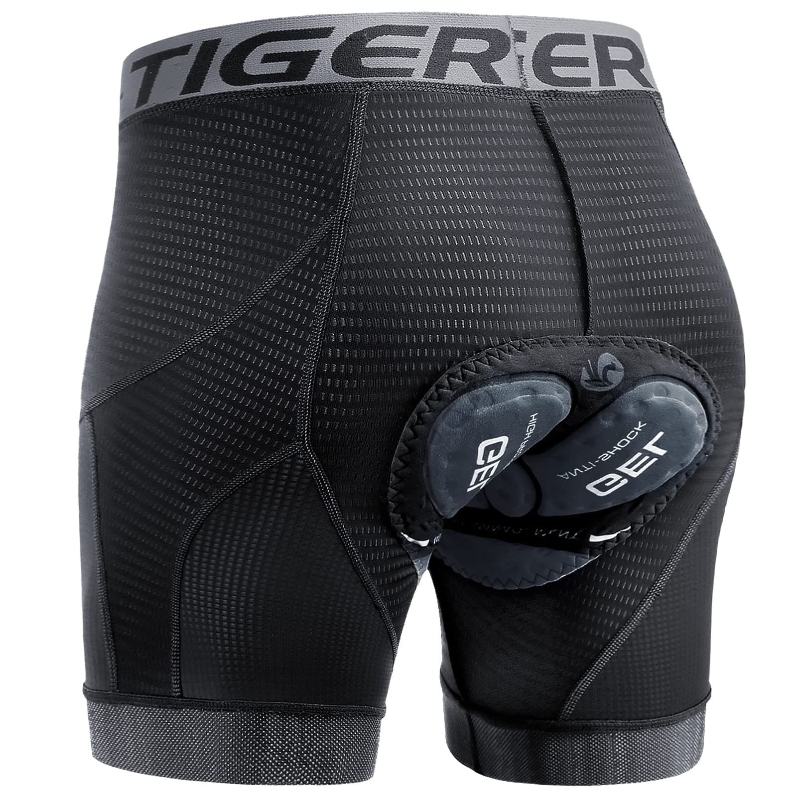 X-TIGER Ciclismo Uomo 5D Gel Imbottito Boxer Traspirante Biancheria Intimo Mutande Pantaloncini da Ciclismo Bici