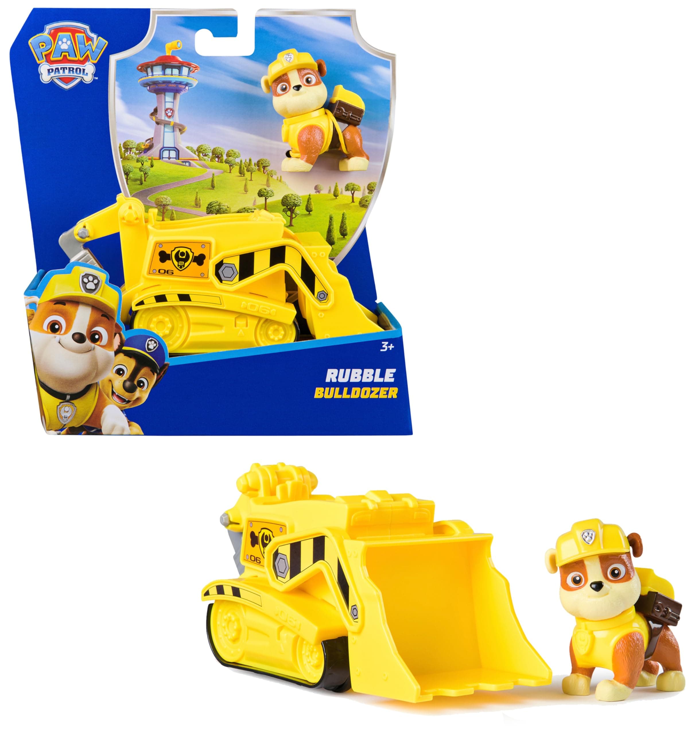 Paw Patrol - Pat Patrouille - Véhicule Figurine Ruben - Voiture Figurine À Collectionner - Pat Patrouille Véhicule - Plastique Recyclé - Voiture Enfant - Jouet Enfant 3 Ans Et +