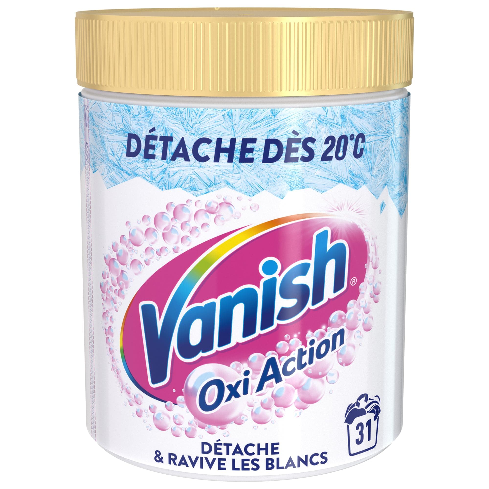 Vanish Oxi Action Booster de Blancheur - Détachant Textile & Raviveur de Blancheur - Poudre 940g