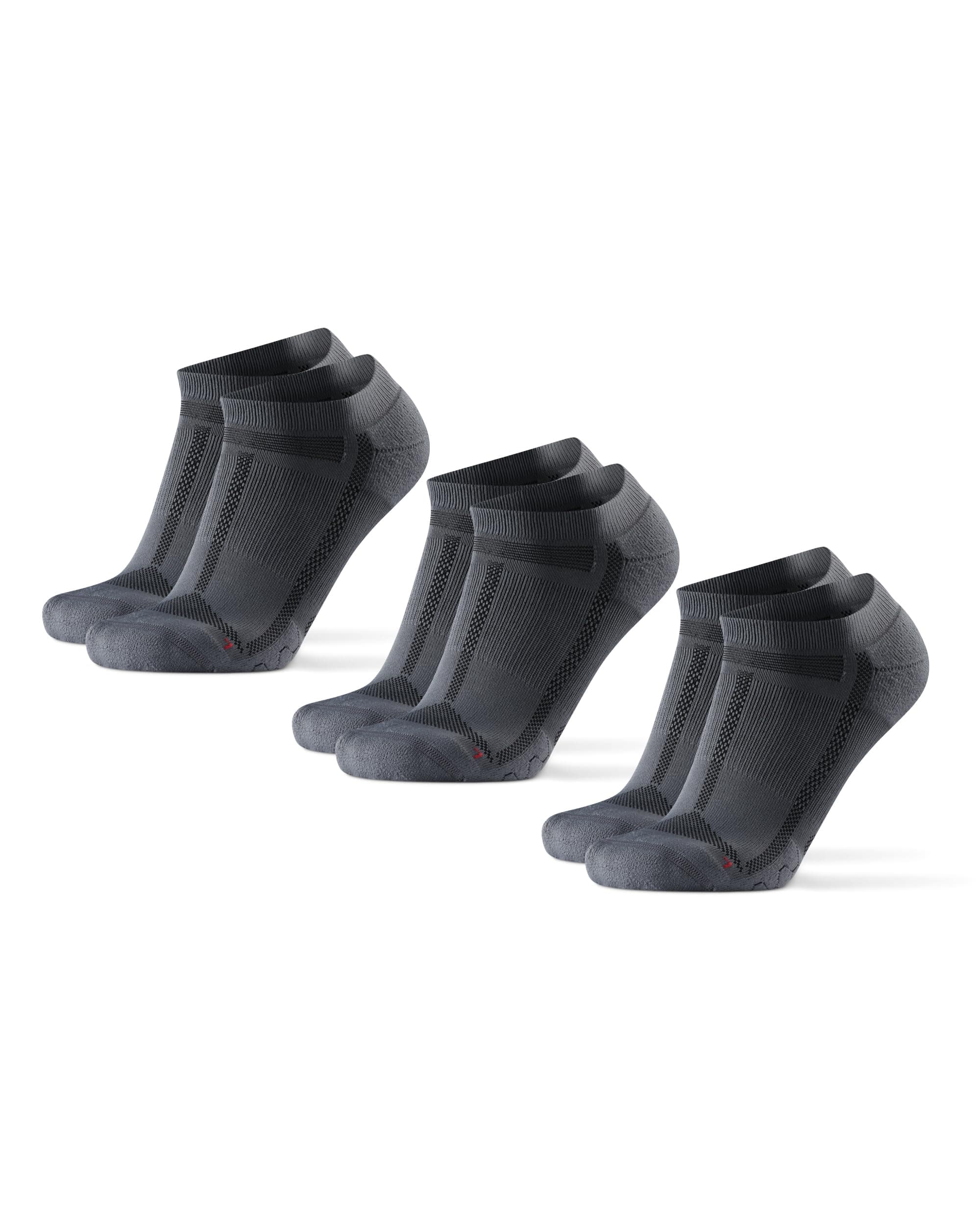 DANISH ENDURANCE Calzini Corti da Corsa, Anti-Vescica, Fantasmini Sportivi Running Uomo, per Uomo e Donna, 3 Paia