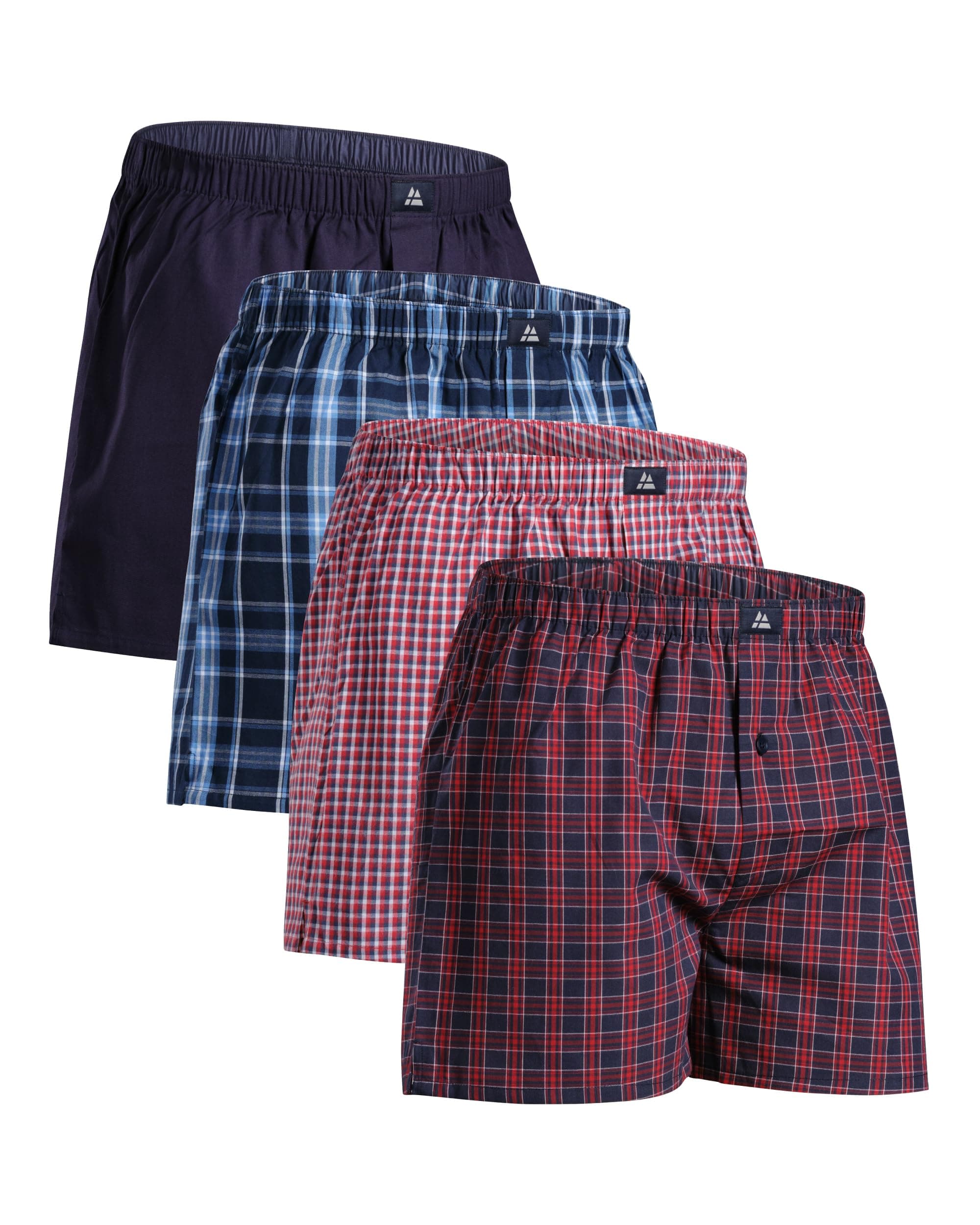 DANISH ENDURANCE Boxer Uomo Americani Cotone Biologico 100%, Mutande a Pantaloncino, Boxer di Tela, Leggeri e Traspiranti, 4 o 6 Paia