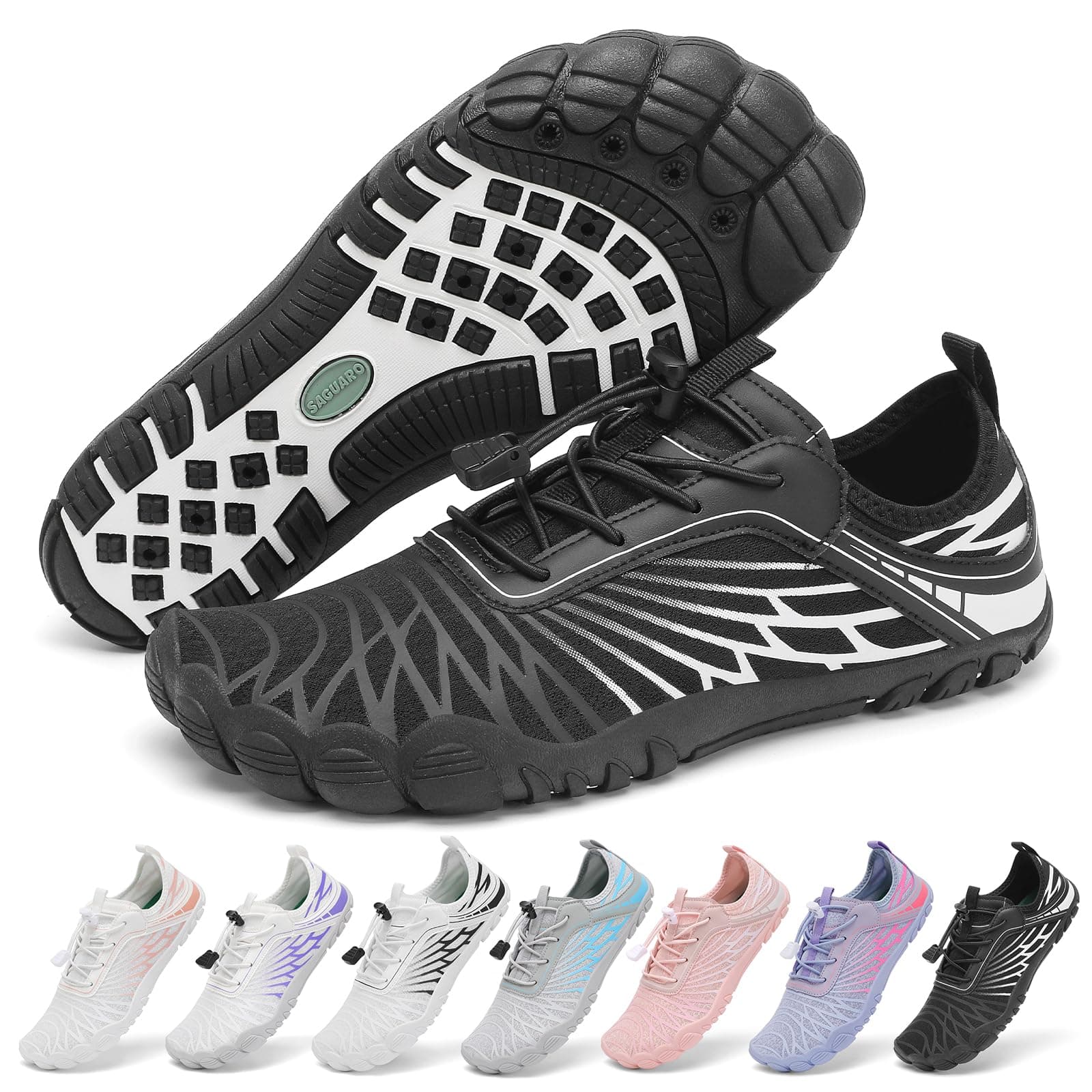 SAGUARO Barefoot Zapatillas Mujer Zapatos Minimalistas Ligeras con Puntera Ancha, 35-43 EU