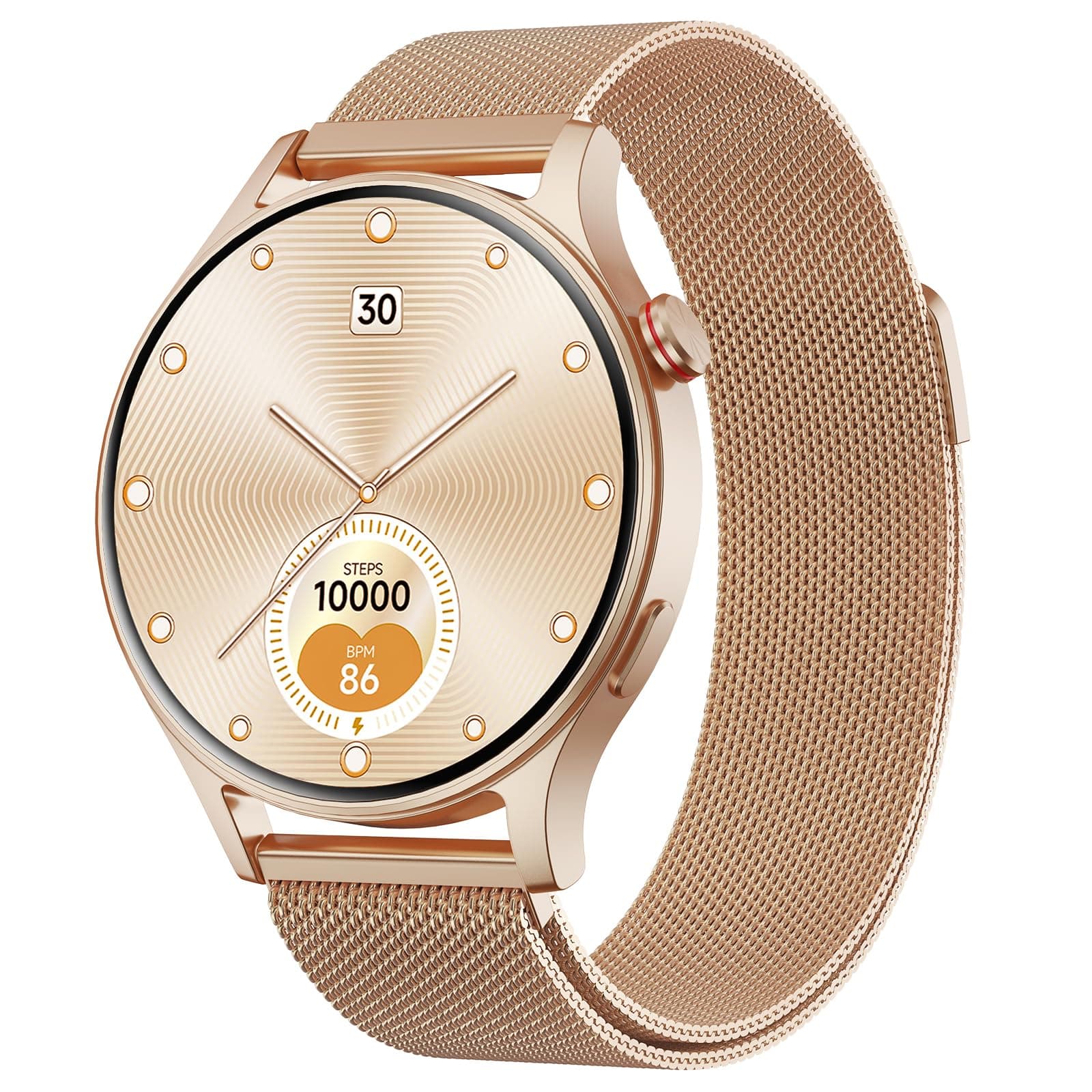 Reloj Inteligente para Mujer con Llamada Bluetooth 5.3, Smartwatch 1.32" AMOLED para Android iOS, podómetro con 110+ Deportes y 3ATM Pulsera Fitness con Monitor de sueño/SpO2