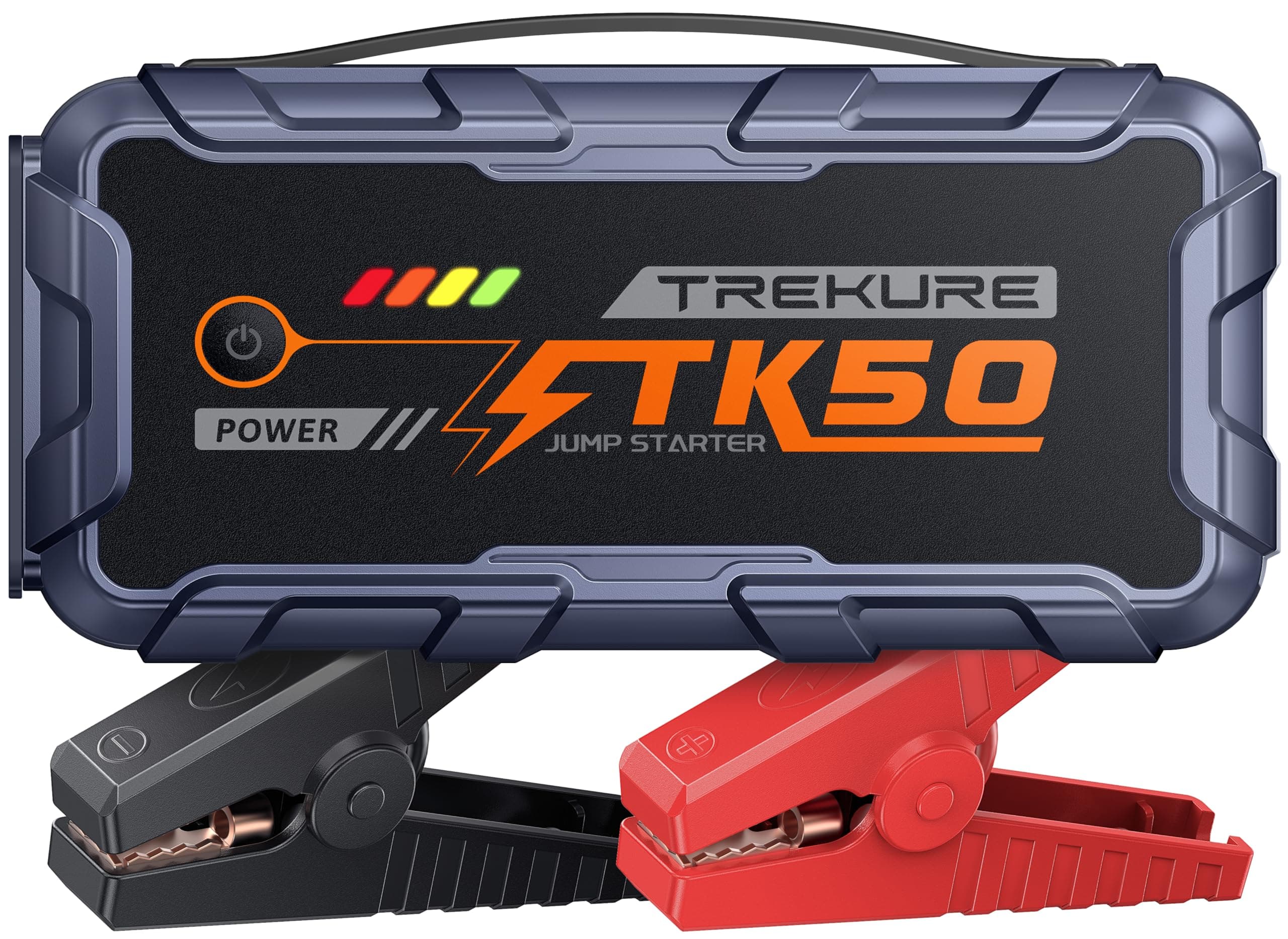 Booster Batterie Voiture 8000A 26800mAh, Démarreur Batterie Voiture(Tout Gaz ou 12L Diesel), 12V Booster Voiture Portatif avec 800 Lumens LED, 18W USB Charge Rapide, Étendu 8 Wag Câble, Poignée