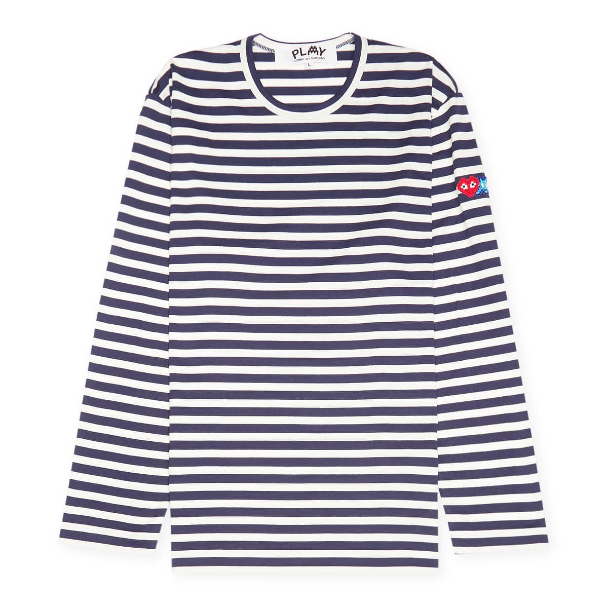 x The Artist Invader Striped Longsleeve T-Shirt