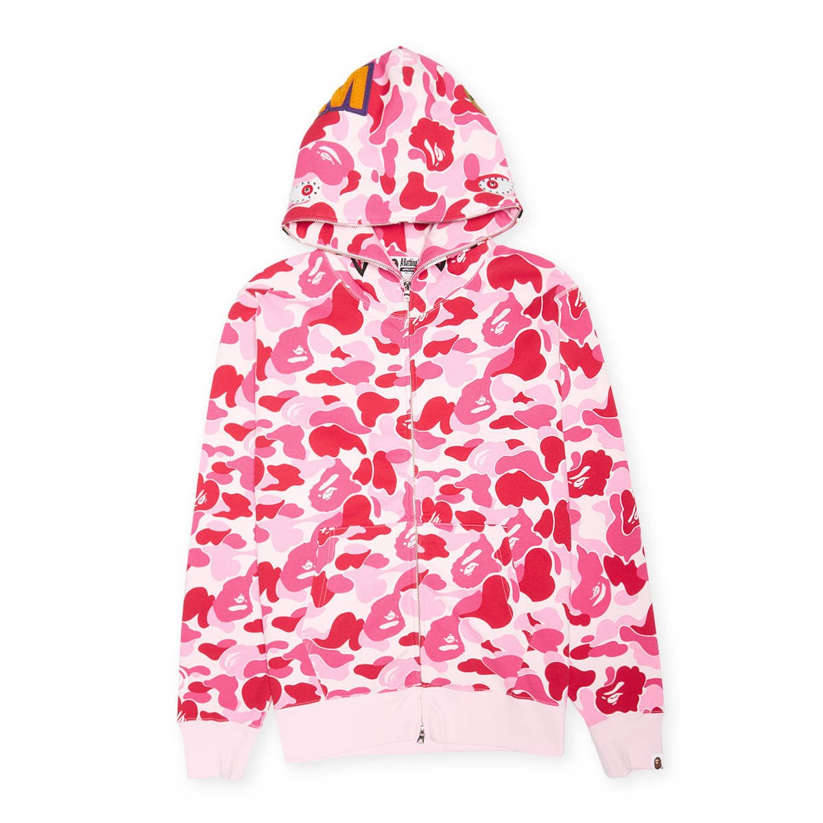 ABC Camo Crystal Stone Shark Full Zip Hoodie