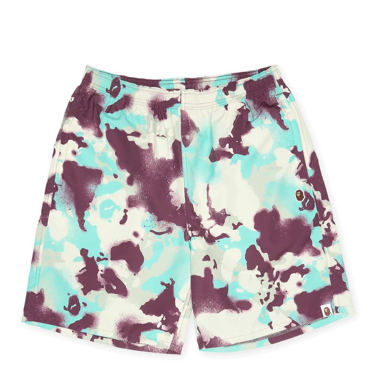 Map Camo Regular Fit Beach Shorts