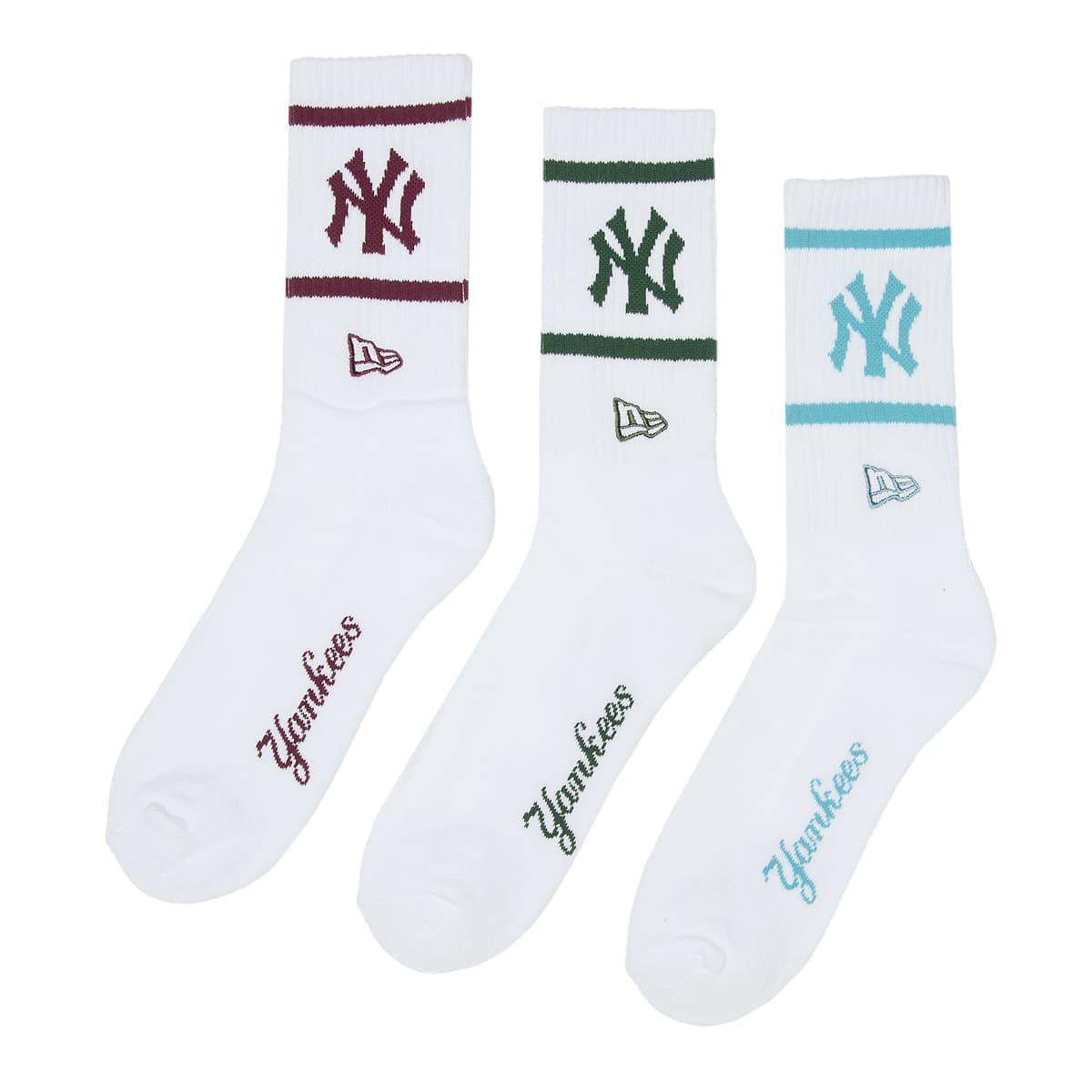 MLB Crew Socks 3PK New York Yankees