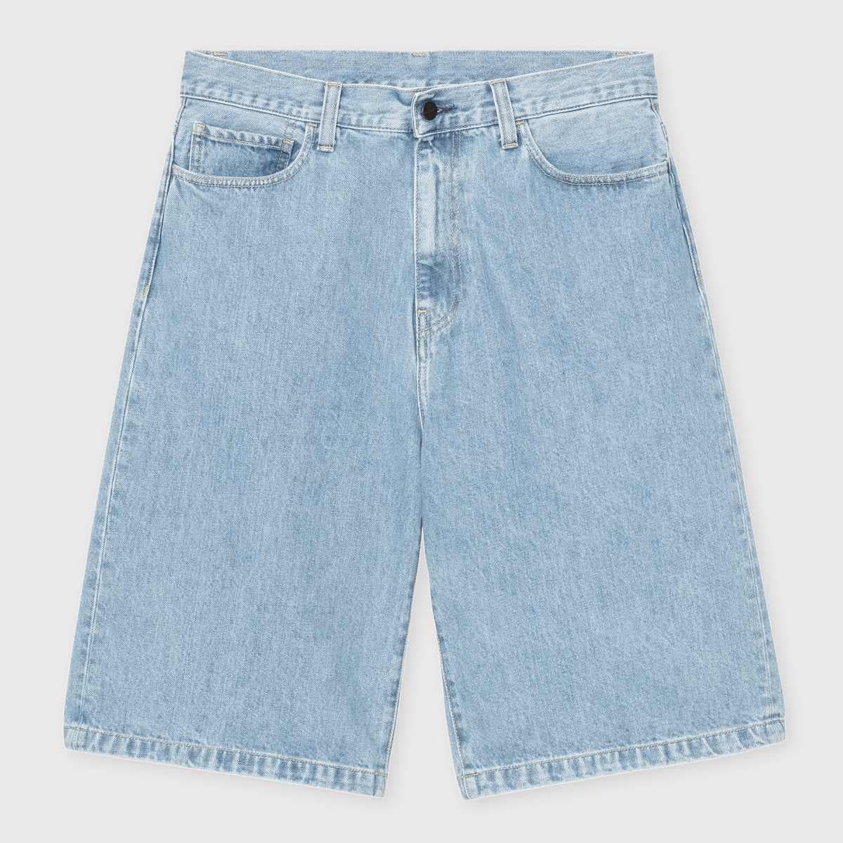 Langdon Short blue heavy worn bleached