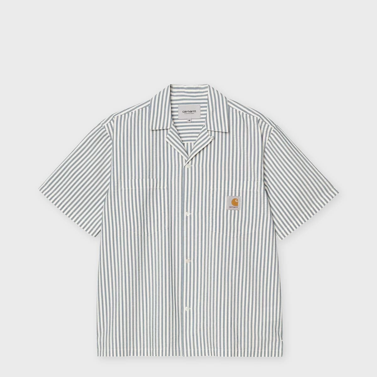 S/S Leavel Shirt blue river/wax