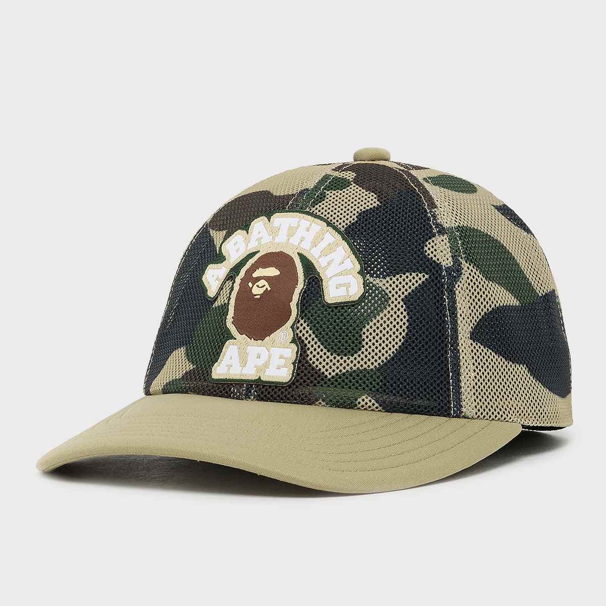 1st Camo College Embrodery Patched Mesh Cap