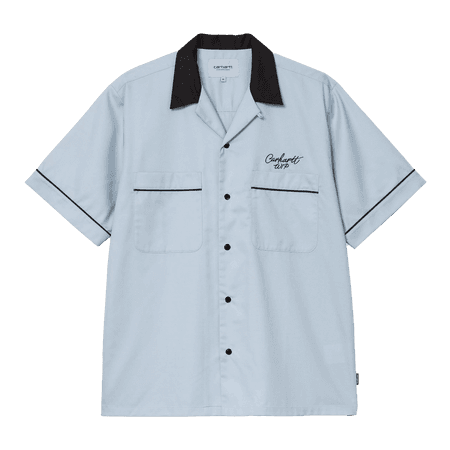 S/S Bowl Shirt (blue fog / black)