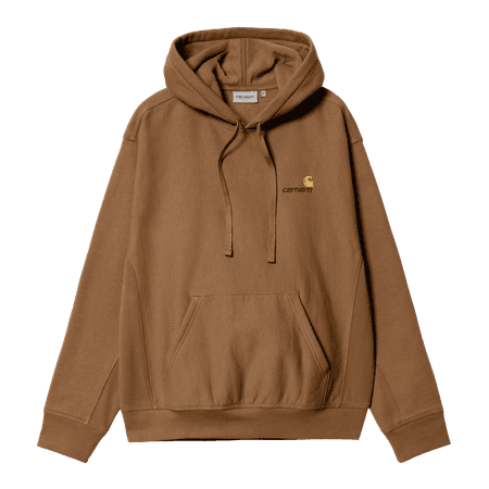 Hooded American Script Sweat (hamilton brown)