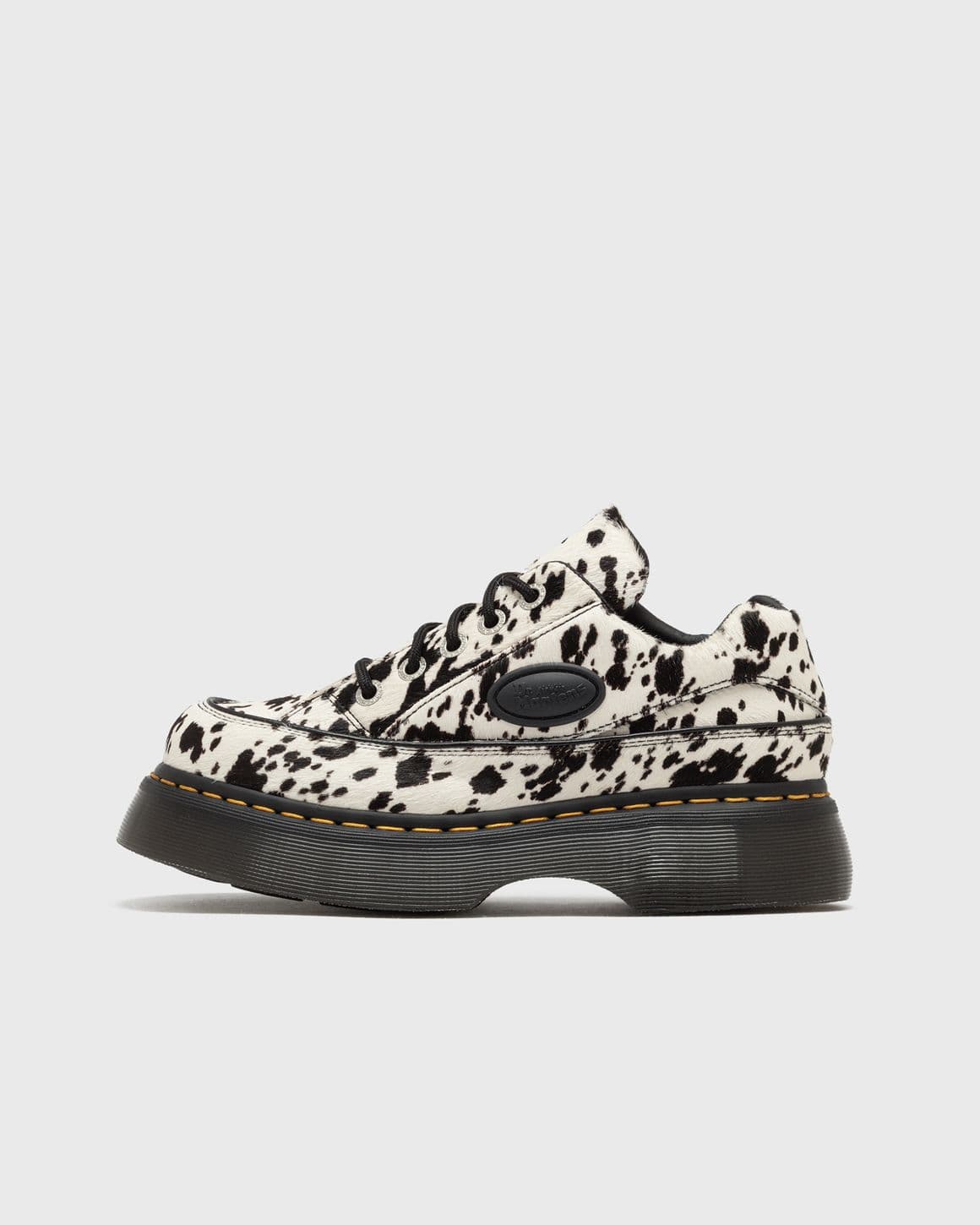Buzz 5i Cream+Black Dalmatian Print Hair On