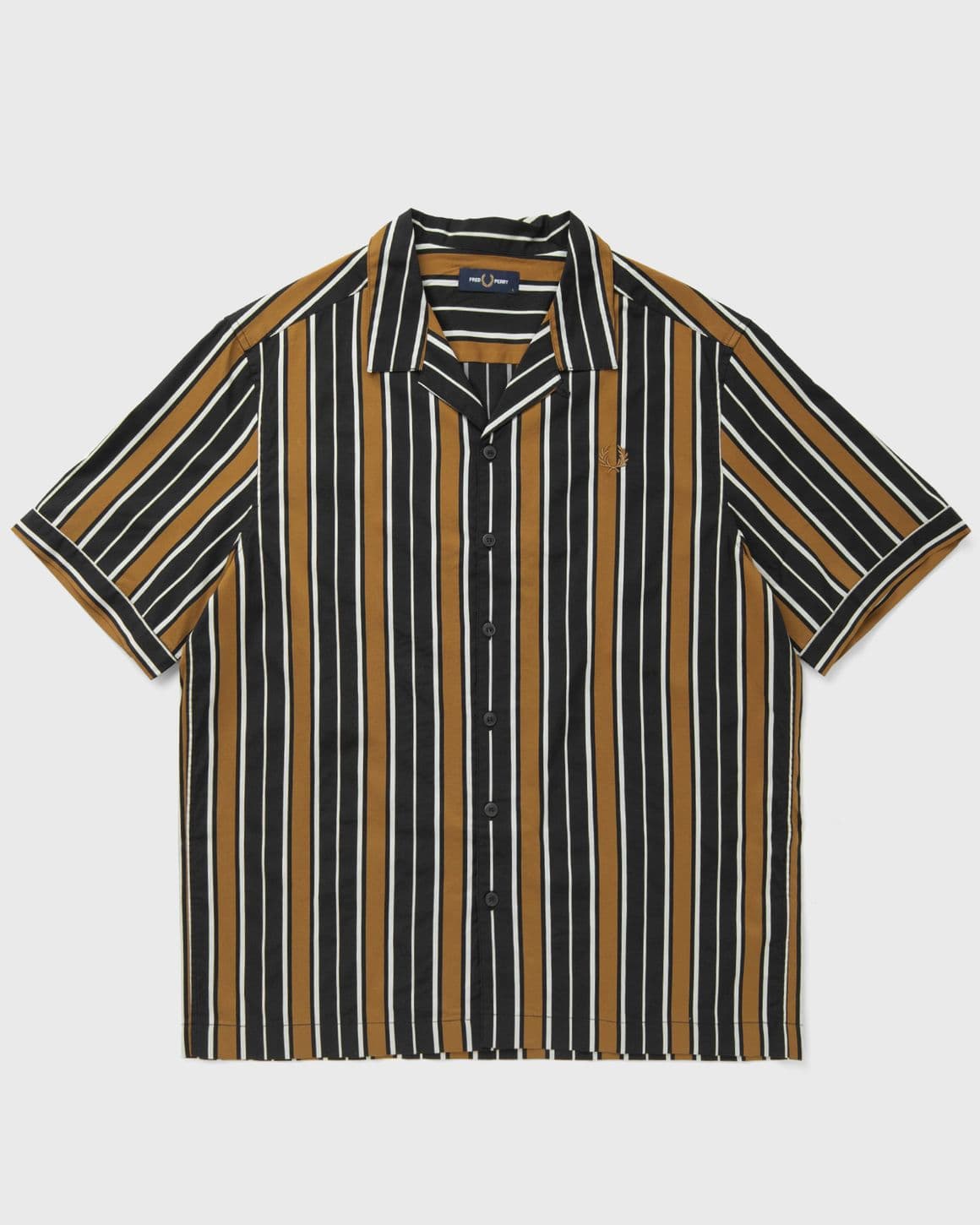 STRIPED REVERE COLLAR SHIRT