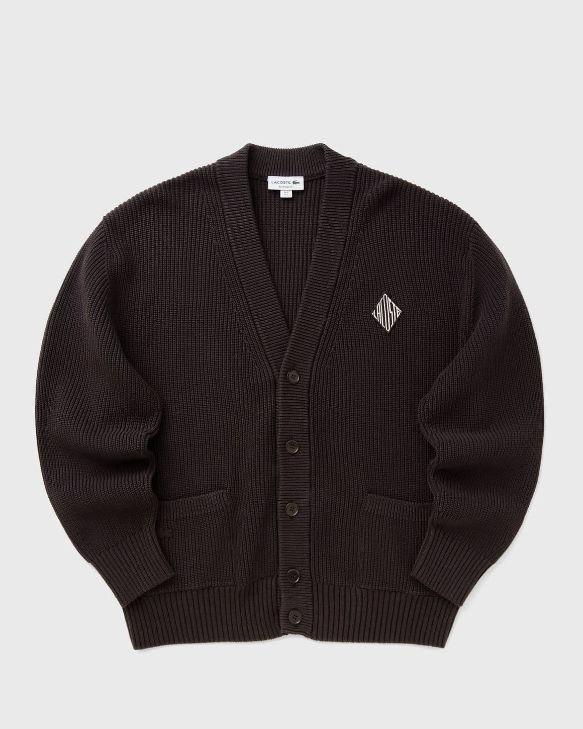 Relaxed Fit Ribbed Cotton Cardigan