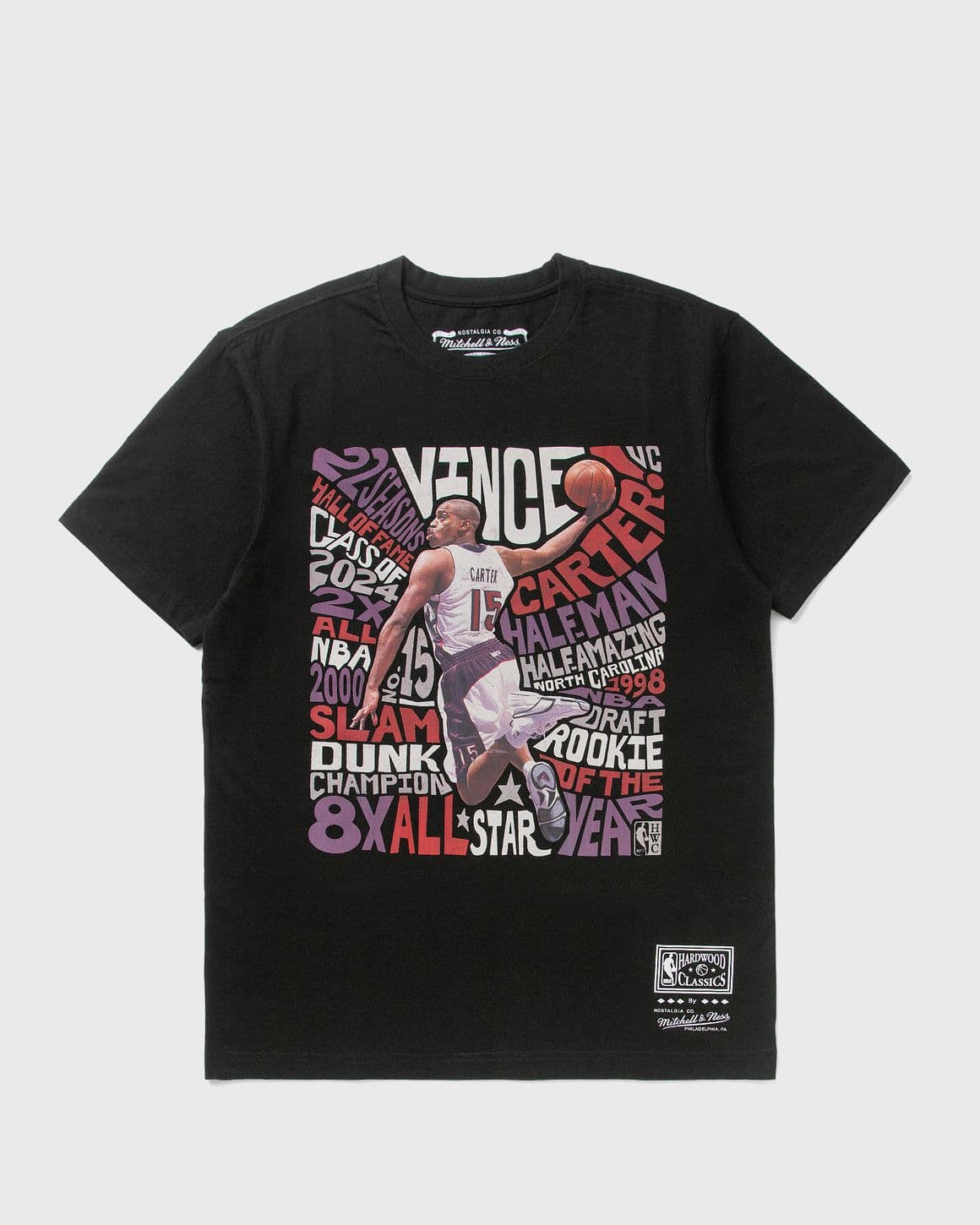 NBA PLAYER ABSTRACT TEE TORONTO RAPTORS VINCE CARTER