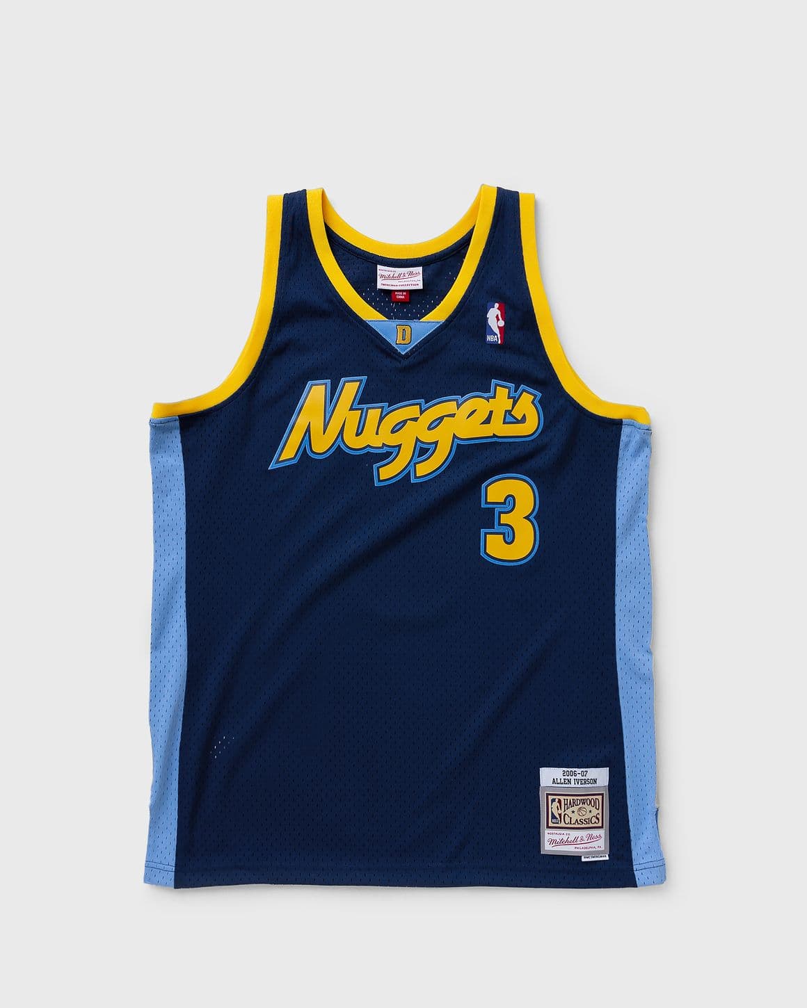 NBA SWINGMAN JERSEY DENVER NUGGETS ALTERNATE 2006-07 ALLEN IVERSON #3
