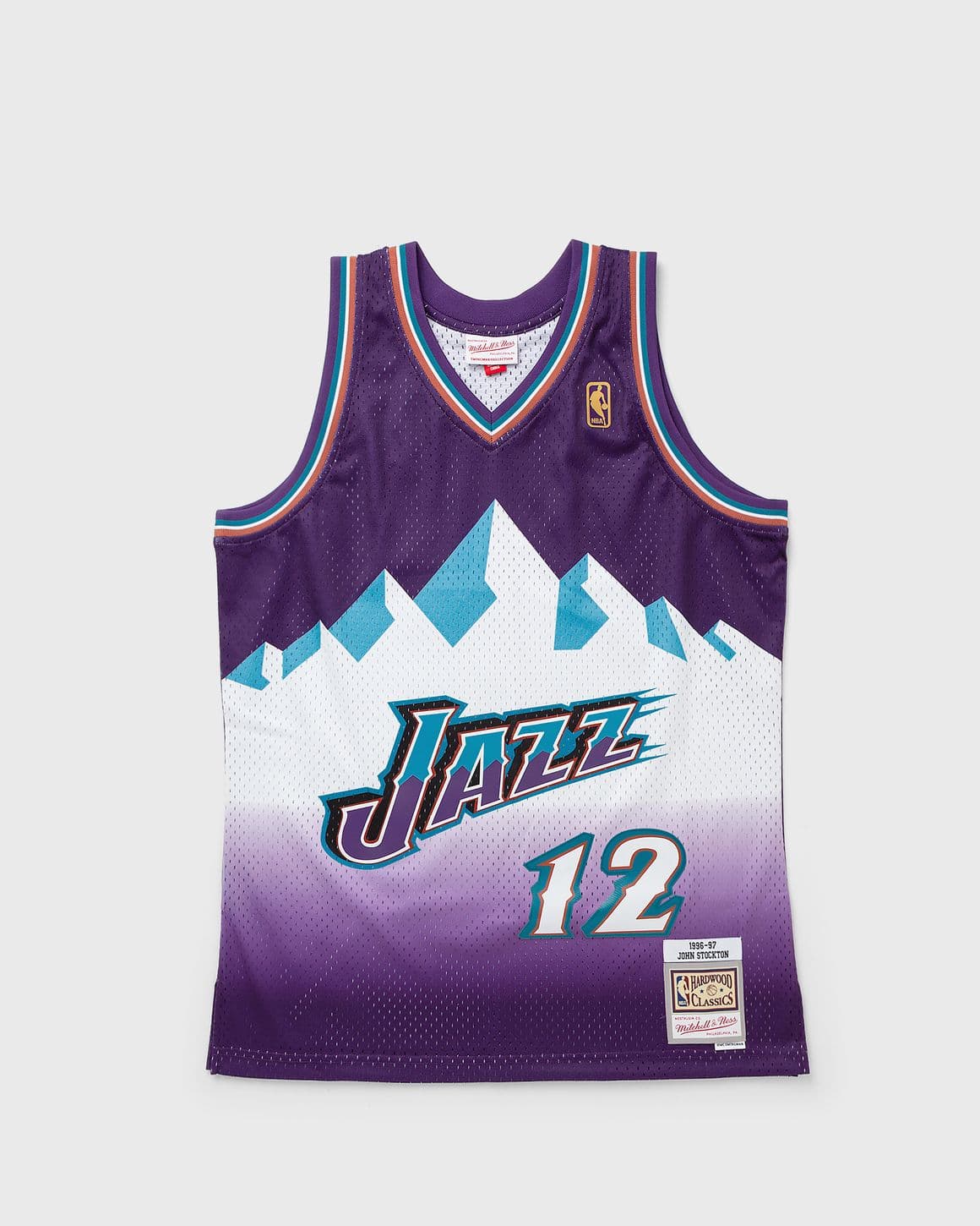 NBA SWINGMAN JERSEY UTAH JAZZ ROAD 1996-97 JOHN STOCKTON #12