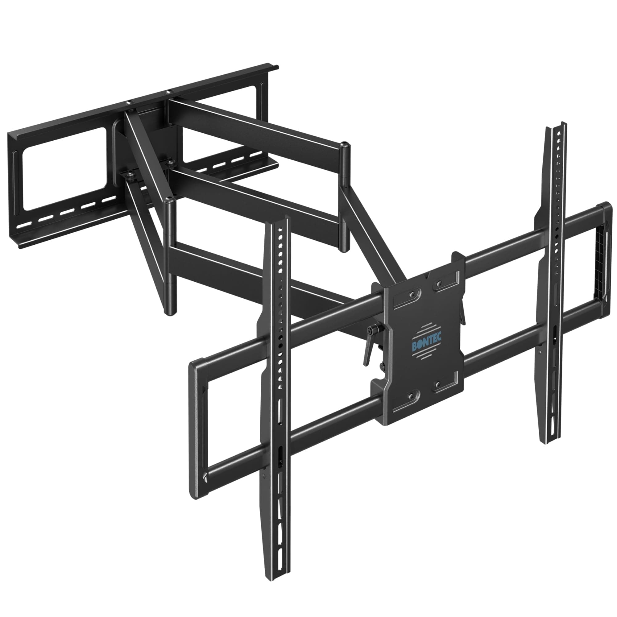 BONTEC Soporte TV Pared de 60-110 Pulgadas, Soporte Television Pared Articulado con Extension 1016 mm y Carga 125 kg, VESA 800x600 mm, Giratorio e Inclinable, para Salón, Oficina y Espacios Grandes