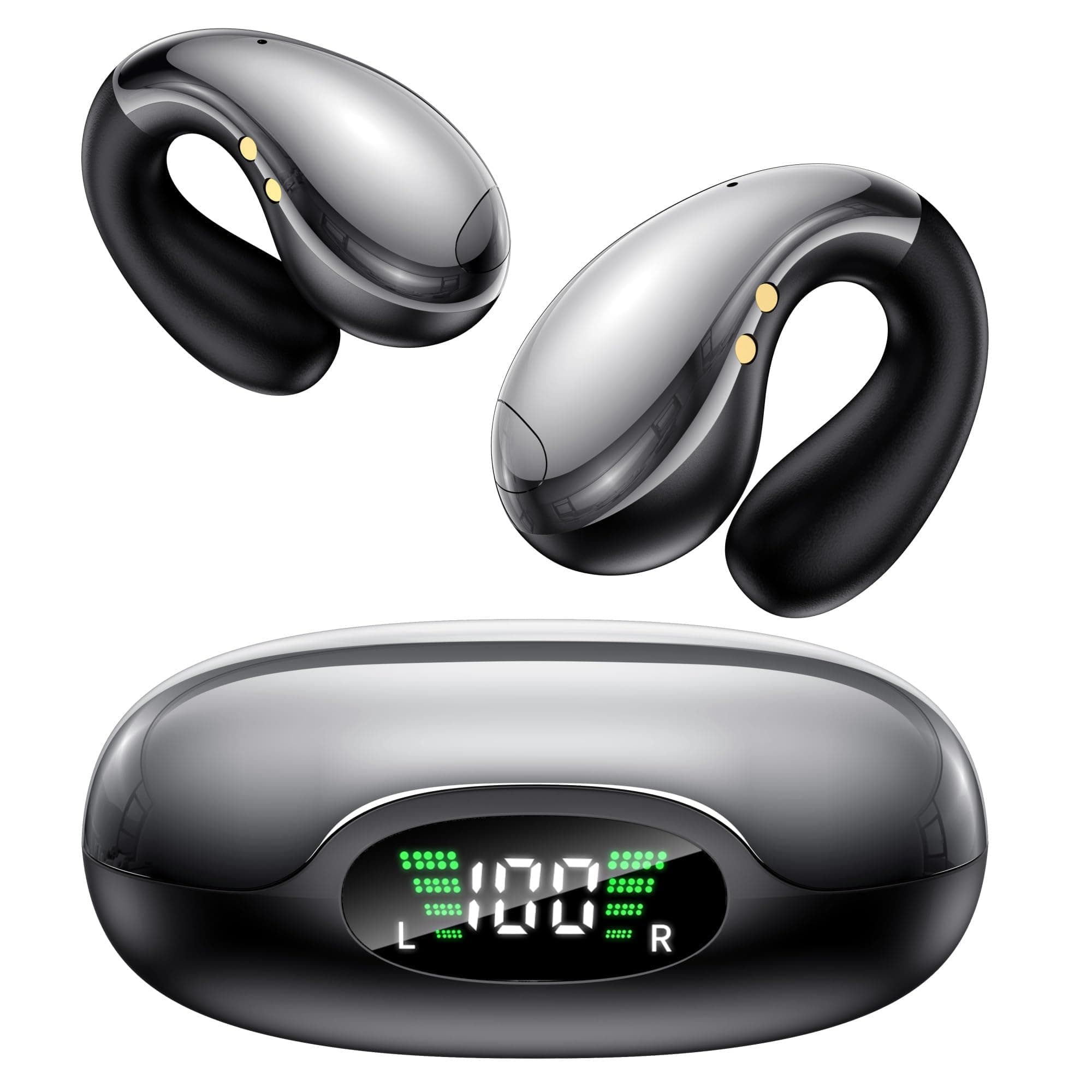 Boytond Auriculares Traductor En Tiempo Real - Traductor Instantaneo de Voz, Auriculares Inalambricos con IA, 164 Lenguas, Traducción Simultánea, Audio Hi-Fi y Pinganillo Multilingüe, Abismo Negro