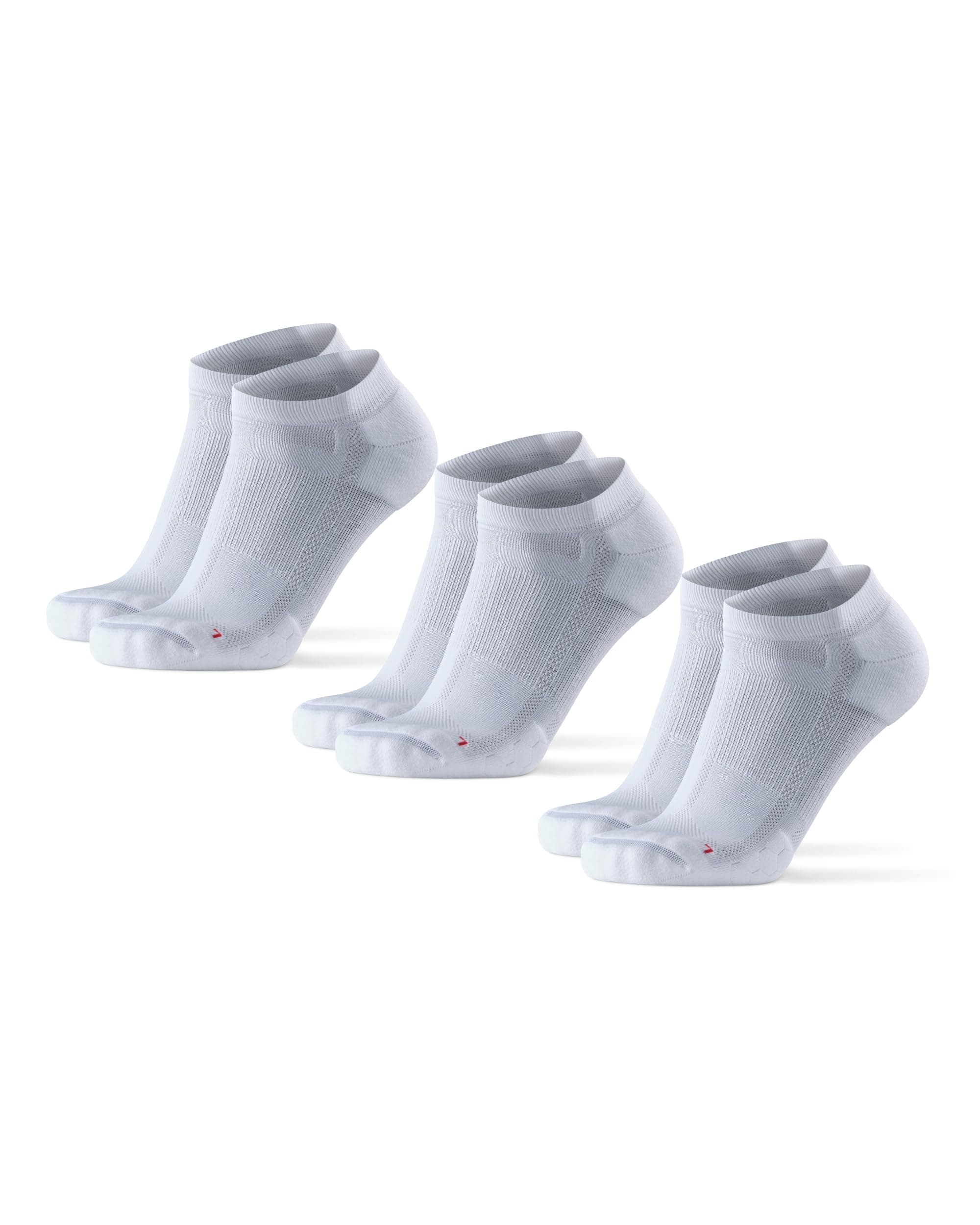 DANISH ENDURANCE Calcetines Cortos de Running, Calcetines Deportivos Antiampollas, Técnicos, Deporte, para Hombre y Mujer, 3 Pack