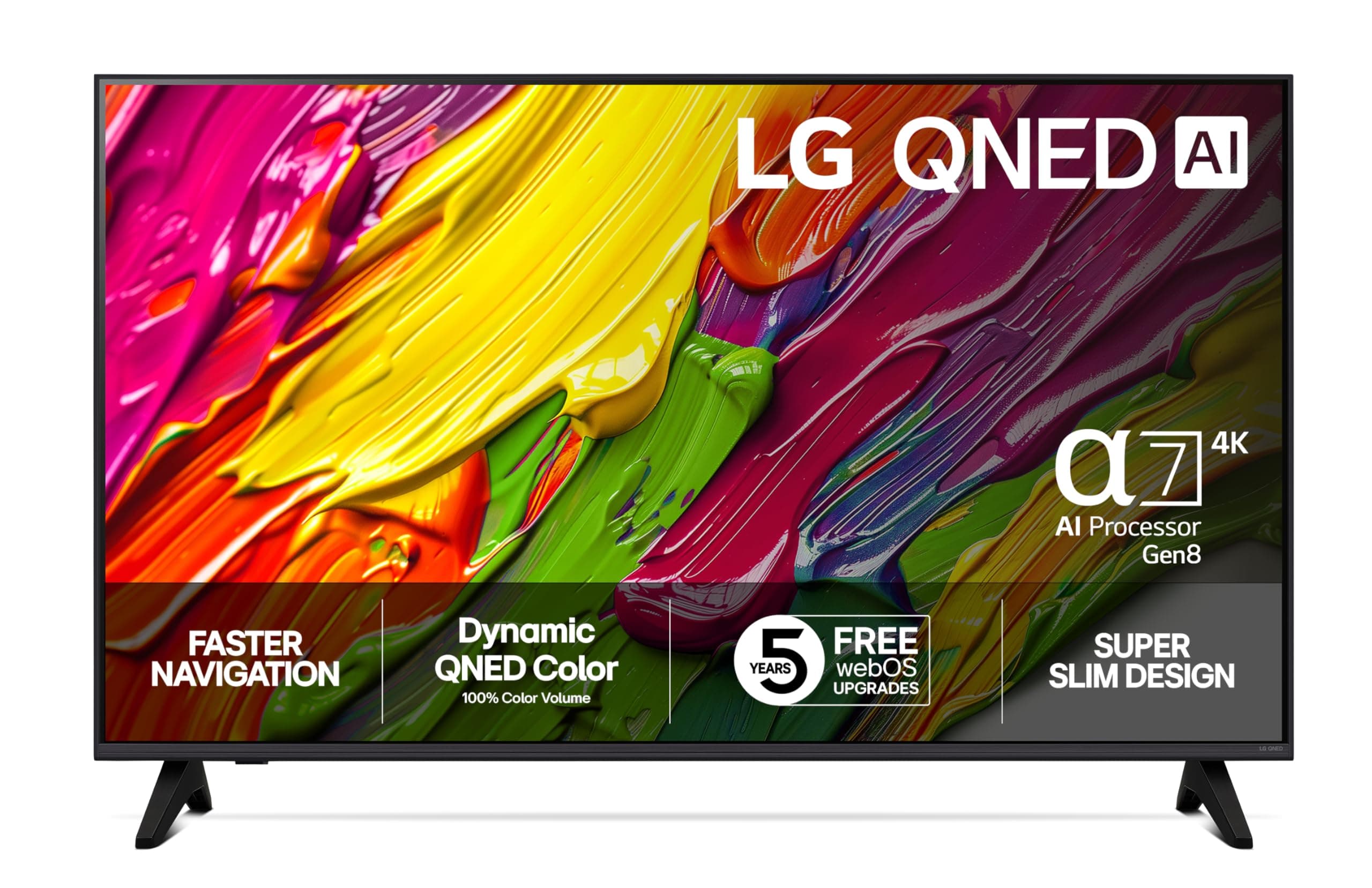 LG TV QNED AI 2025 | 43QNED70 | 43'' (108cm) | 4K UHD | HDR10 | webOS 25 | Télécommade AI Magic Remote | Alexa, Google Assistant | Netflix Disney+ Canal+ Prime Video