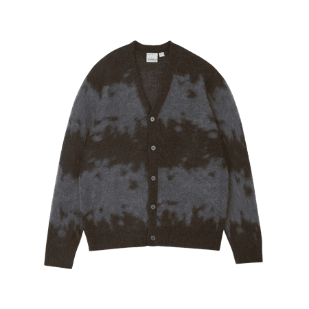 Mohair Splatter Cardigan Slate Splatter
